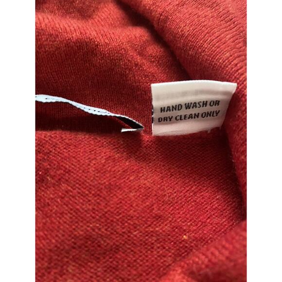 Autumn Cashmere Tie-Back Sweater Red Tunic Knit Size Extra Small Holiday - Picture 8 of 12